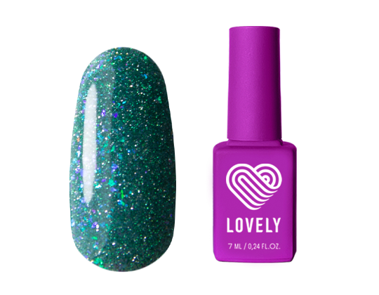 Гель-лак Lovely Jewel Malachite со светоотражающими частицами, 7 ml