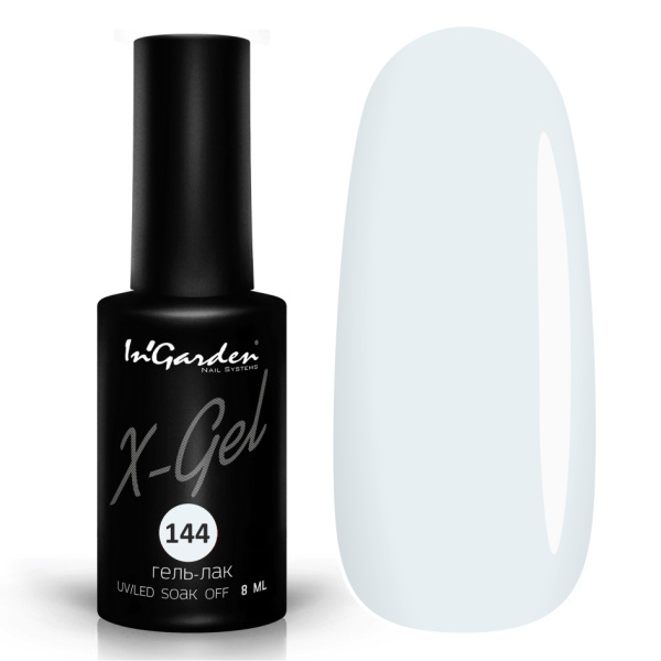 Гель-лак InGarden X-Gel №144 Молочно-голубой(цвет капели)
