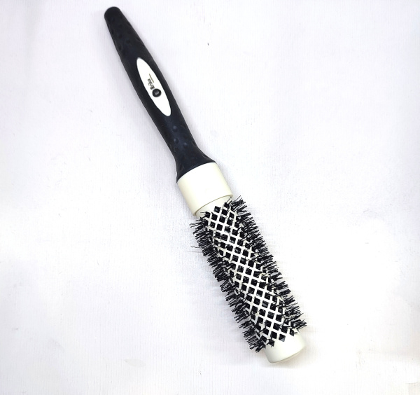 Термобрашинг с нейлоновой щетиной, диаметр 25 мм, черно-кремовый