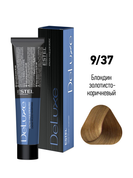 Краска-уход DeLuxe 9/37 блондин золотисто-коричневый Estel