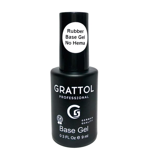 База Каучуковая Rubber Base Gel No Hema 9 мл. Grattol