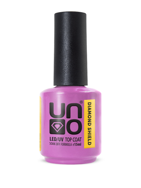 Верхнее покрытие Супер блеск UNO Dyamond Shield без липкого слоя 16 мл