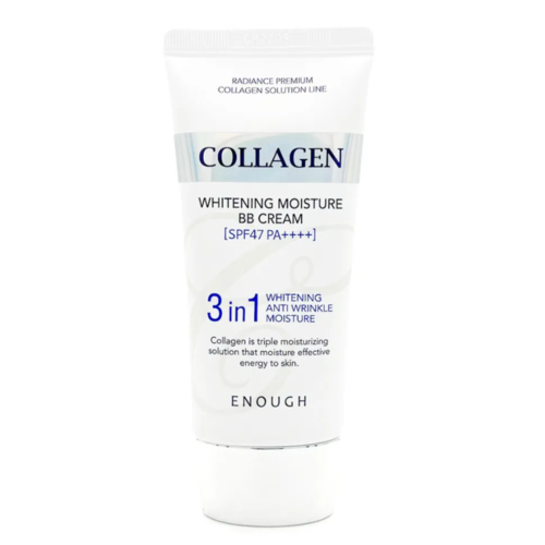 Enough Крем BB с морским коллагеном  - Сollagen 3 in1 whitening moisture BB сream SPF47/PA++++, 50г