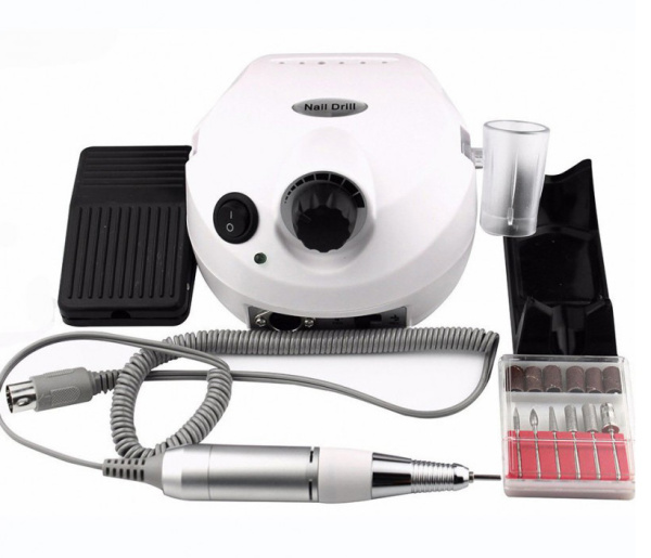 Аппарат для маникюра Nail Drill 35000 оборотов 45 w белый
