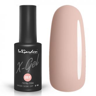 Гель-лак InGarden X-gel №057 Нежно-розовый плотный цвет