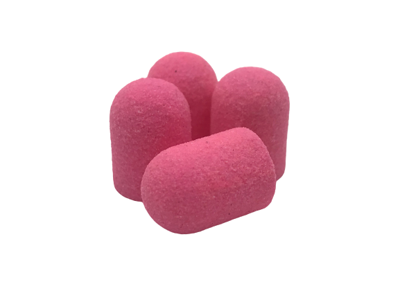 Колпачки 10*15 320 грит розовые 5 шт