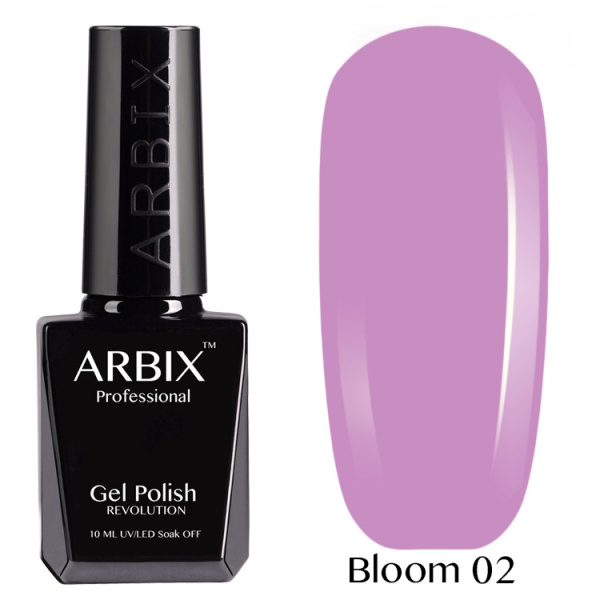 Гель-лак Bloom 002 Сиреневый Соблазн 10 мл Arbix