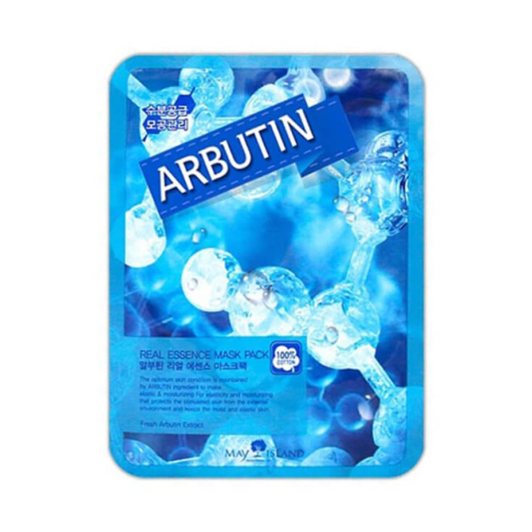 Тканевая маска для лица May Island Real Essence Mask Pack Arbutin 25мл