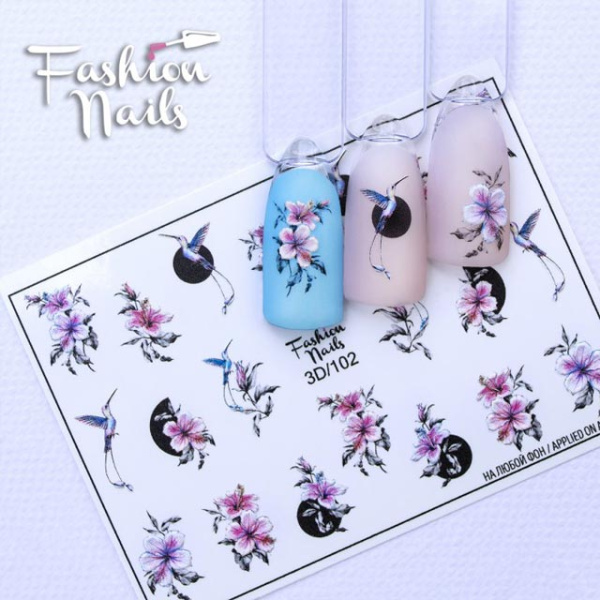 Слайдер дизайн FN 3D №102 Fashion Nails