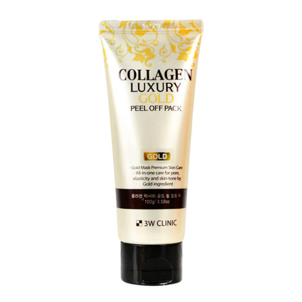 3W CLINIC Маска-плёнка для лица «Золотая», COLLAGEN LUXURY GOLD PEEL OFF PACK, 100 гр