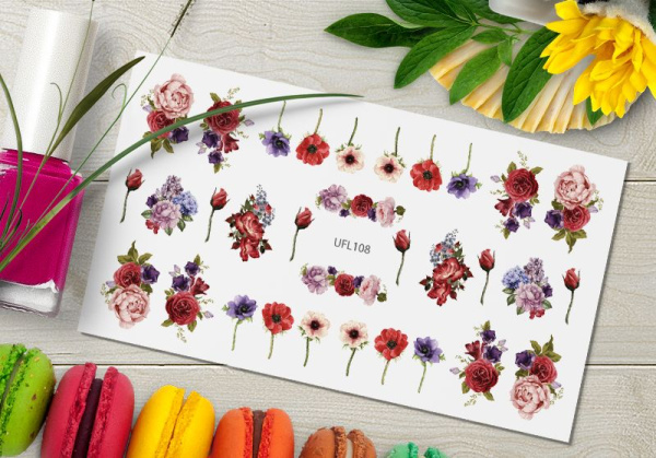 Слайдер-дизайн с белой подложкой UFL108 Delly Pur