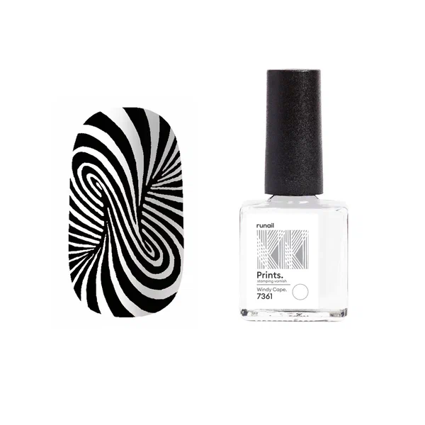 Лак для стемпинга №7361 Prints (цвет: "Windy Cape"), 8 мл Runail