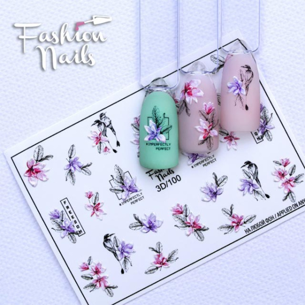 Слайдер дизайн FN 3D №100 Fashion Nails