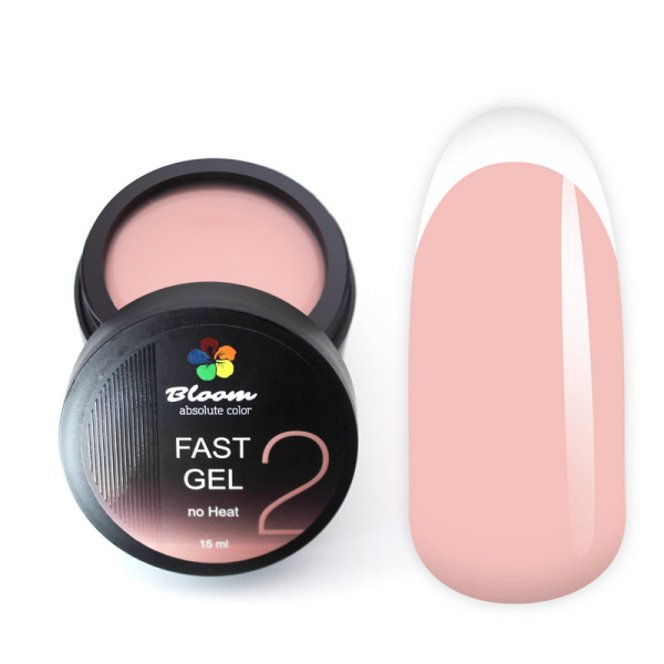 Гель для наращивания Fast Gel № 2 низкотемпературный 15 мл Bloom