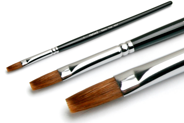 Кисть натуральная для акрила Sable Flat NCF №7 соболь Runail