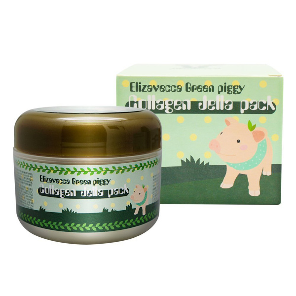 Коллагеновая маска для лица Elizavecca GreenPiggy Collagen JellaPack, 100мл