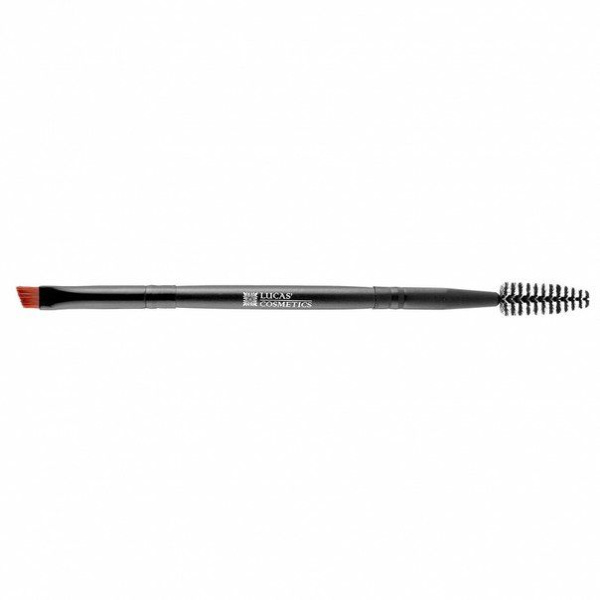 Кисть для бровей скошенная (двойная) Lucas Cosmetics 