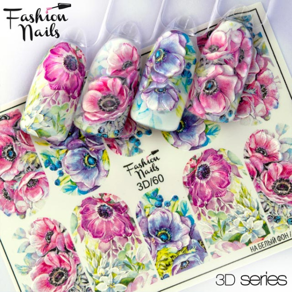 Слайдер дизайн FN 3D №60 Fashion Nails