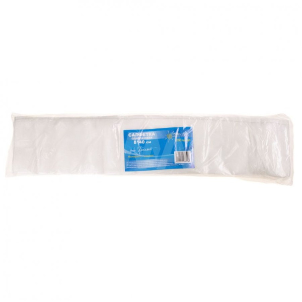 Воротнички парикмахерские 8*40 пачка 100 шт White line белый