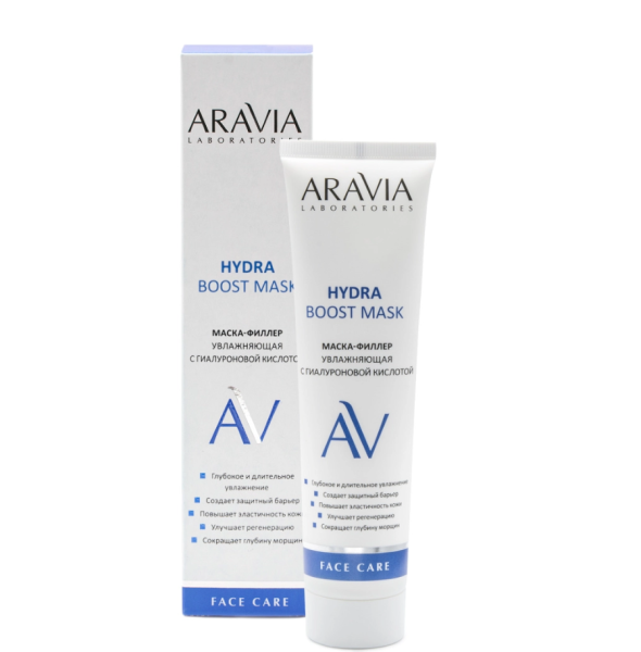 Маска-филлер увлажняющая с гиалуроновой кислотой Hydra Boost Mask, 100 мл  ARAVIA Laboratories