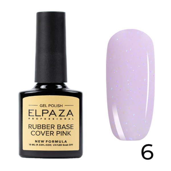 Камуфлирующая база 06 Rubber Base Shiny 10 мл Elpaza