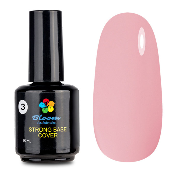 База Strong жесткая №3 светлый розовый 15 мл Bloom