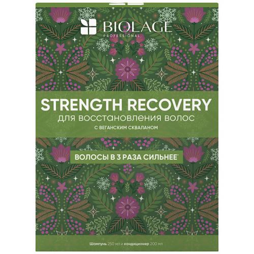 Набор Matrix Biolage Strength Recovery для восстановления волос, шампунь, 250 мл + кондиционер, 200 