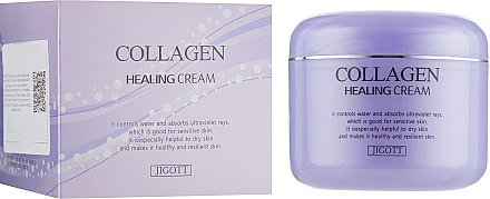 Ночной питательный крем для лица с коллагеном Jigott Collagen Healing Cream 100мл