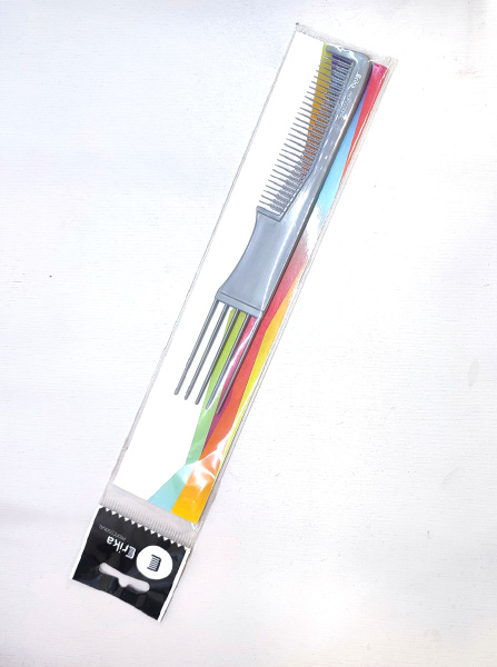 Расческа антистатик 190 мм силиконовая с вилкой