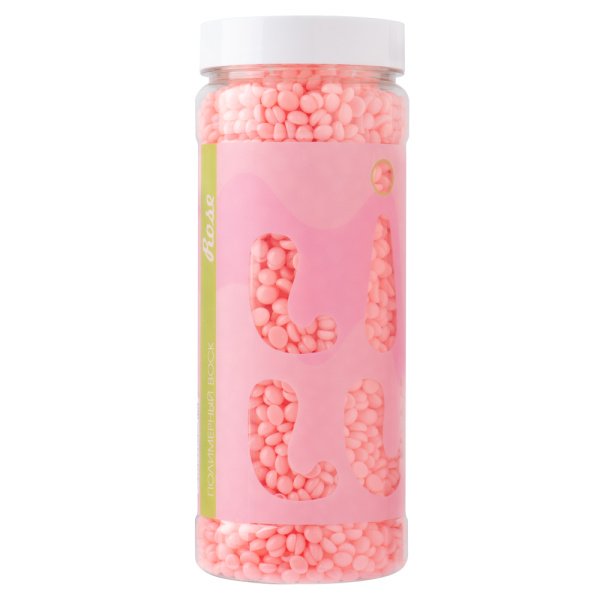 Воск полимерный в гранулах в банке, 300 гр LILU  05 Rose (Плотный)