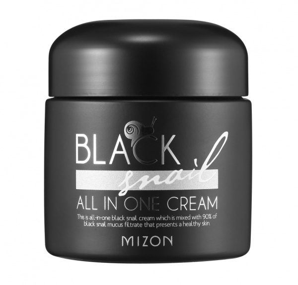 Крем с экстрактом черной улитки Black Snail All In One Cream 75 гр MIZON