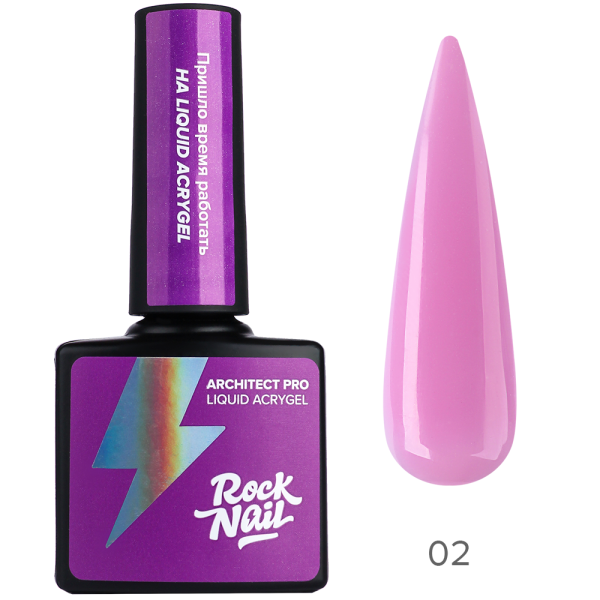 Жидкий акригель 02 Rosewater Spray Architect Pro Liquid Acrygel RockNail 