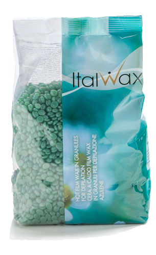 Воск горячий пленочный в гранулах Азулен 500 гр  ITALWAX