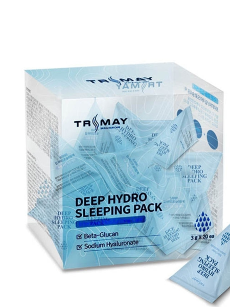 Ночная маска с бета-глюканом и гиалуроновой кислотой увлажняющая в пирамидках, 3 гр Trimay 