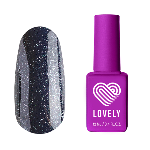 Топ без липкого слоя Lovely с радужным шиммером, 12 ml