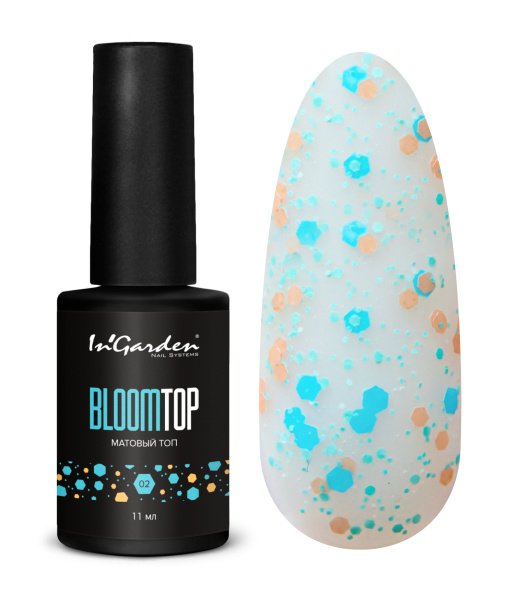 Матовый топ BLOOMTOP №2, 11 мл Ingarden