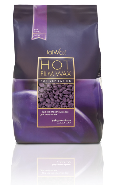 Воск горячий пленочный в гранулах Слива 500 гр. в пакете ITALWAX