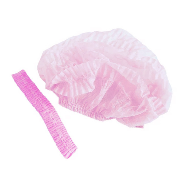 Шапочка-клип спандбонд розовая 100 шт.