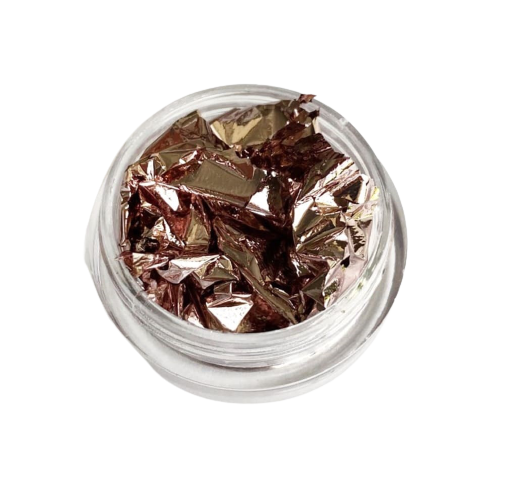 Фольга мягкая поталь розовое золото