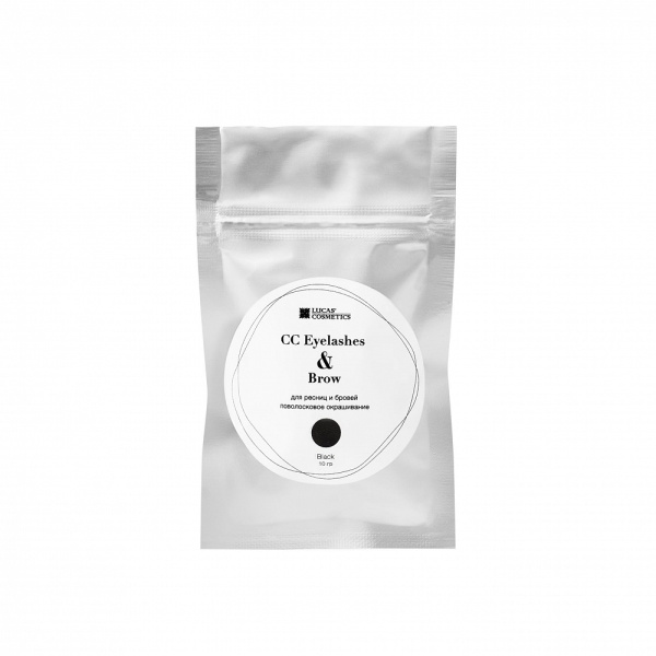 Хна для окрашивания ресниц и бровей в саше, черный СС Eyelashes & Brow, Lucas Cosmetics, 10 гр.