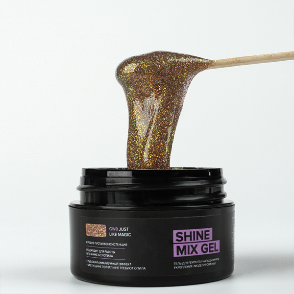 Гель для наращивания  Shine Mix GW8 Just Like Magic RockNail