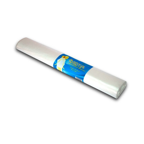 Фартук п/э 80*120см прозрачный в рулоне 50 шт White line 