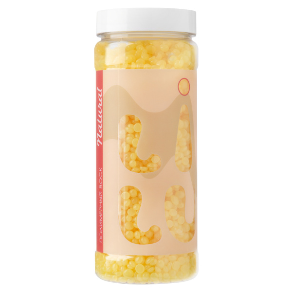 Воск полимерный в гранулах в банке, 300 гр LILU  01 Natural (Полупрозрачный)