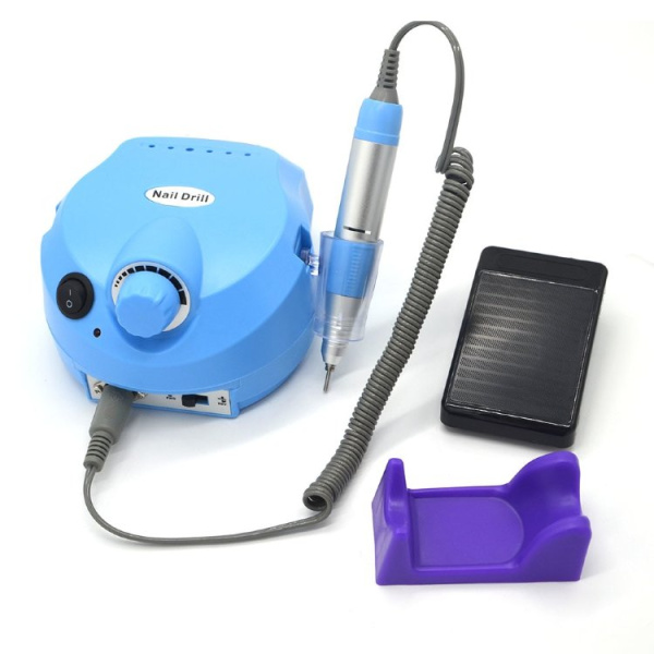 Аппарат для маникюра Nail Drill 35000 оборотов 45 w голубой