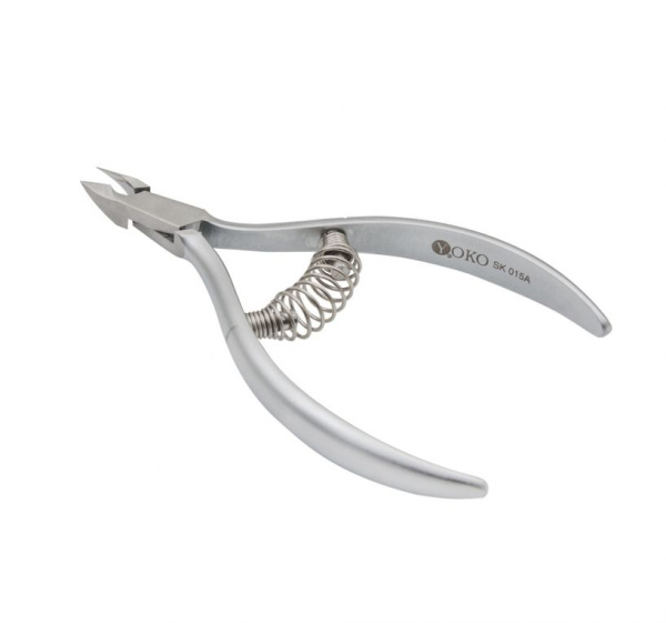 Кусачки для кутикулы SK015А, 7 мм с низким наклоном режущей кромки YOKO 
