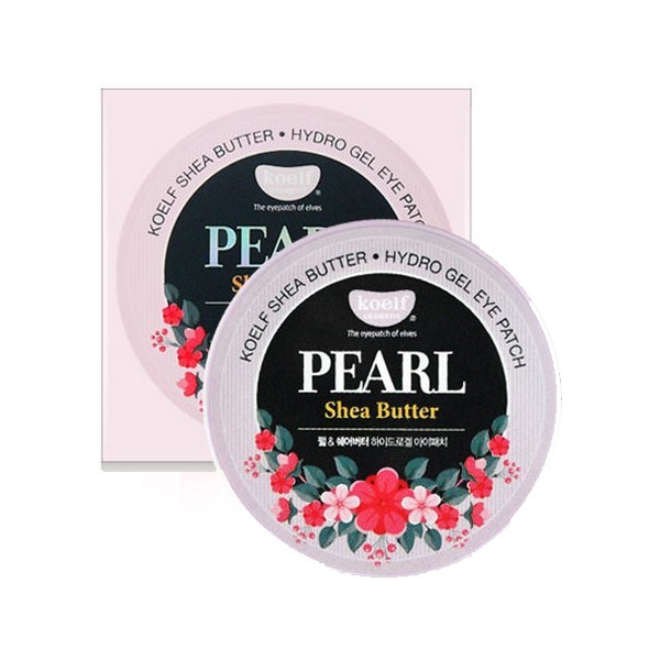 Патчи для век с жемчугом и маслом ши Pearl & Shea Butter Eye Patch 60шт Koelf 