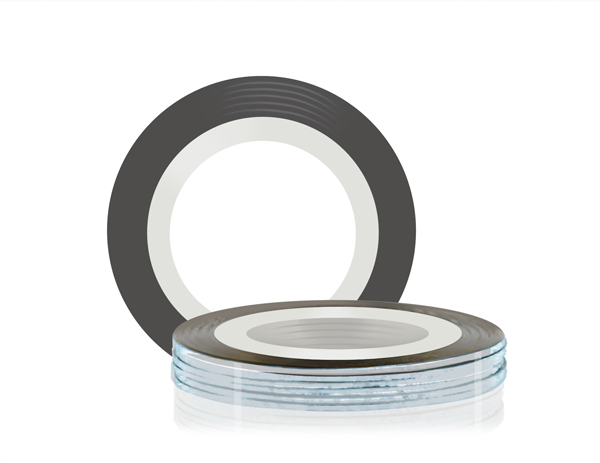 Самоклеющаяся лента для дизайна ногтей (цвет: серебро), 20 м