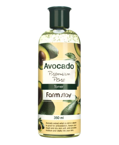 Тонер антивозрастной для увлажнения - Avocado toner, 350мл FarmStay 
