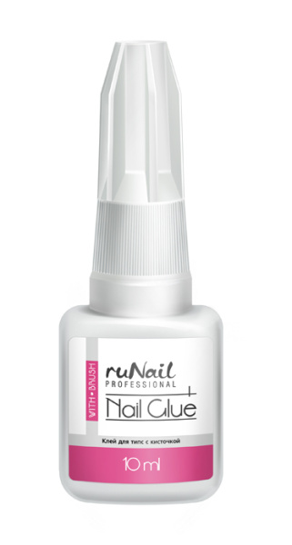 Клей для типсов с кисточкой 10мл. RuNail 