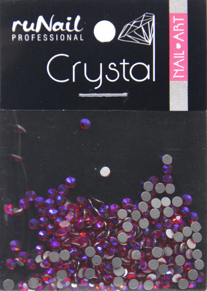 Cтразы 2 мм 288 шт голографический, рубиновый